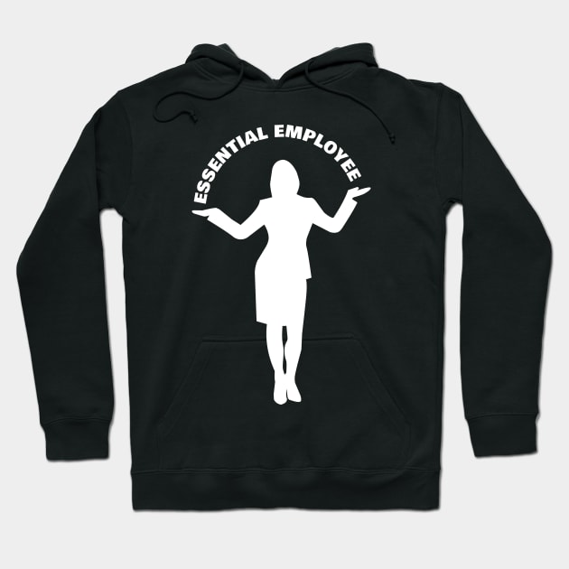 Female Essential Employee Hoodie by All About Nerds